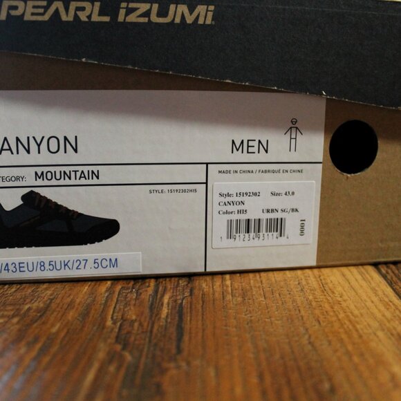 NIB Pearl Izumi Canyon Men\'s Mountain Bike Shoes, Size 9 (43 EU) main image 6